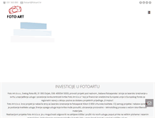 Tablet Screenshot of fotoart.hr